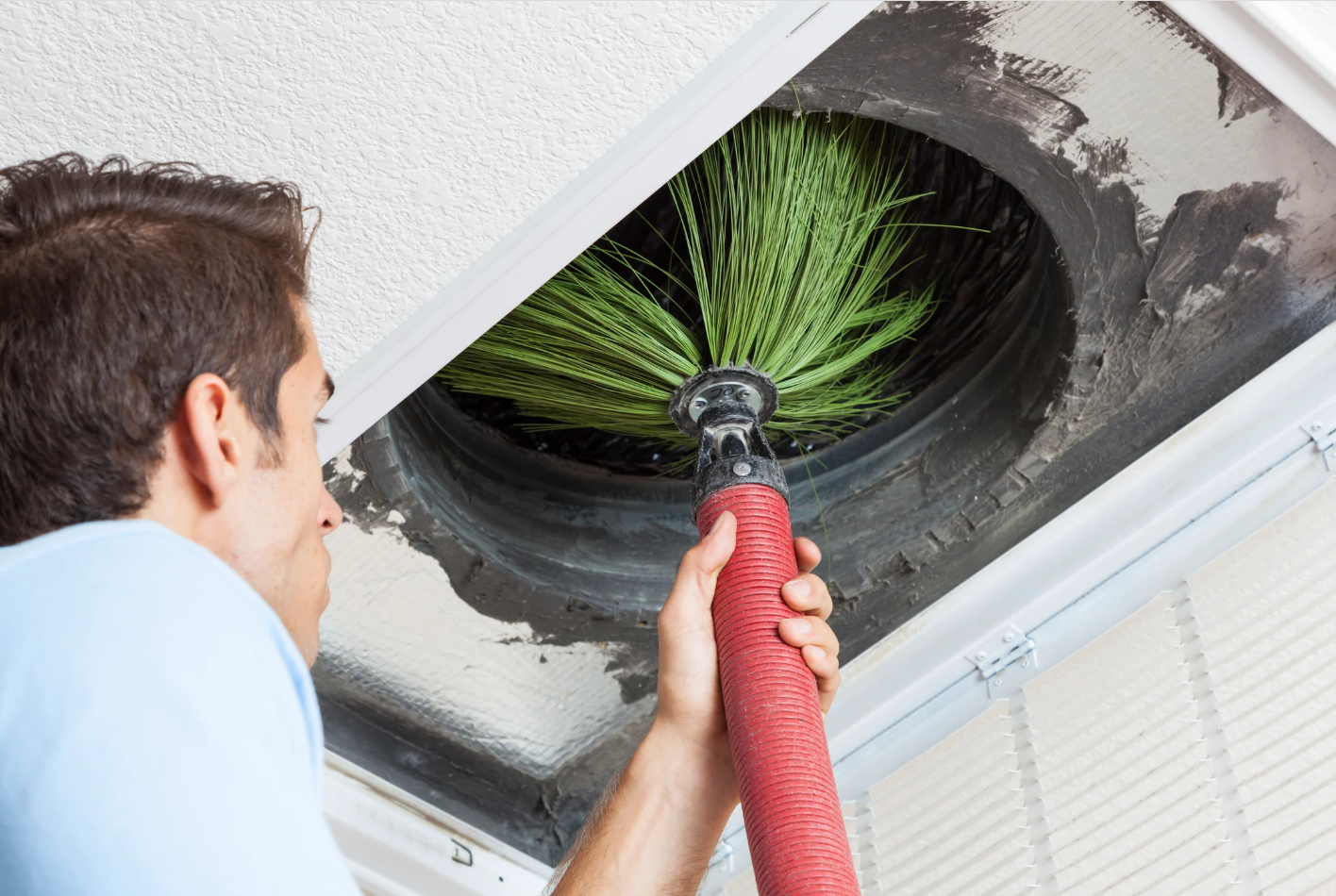 duct cleaning technician